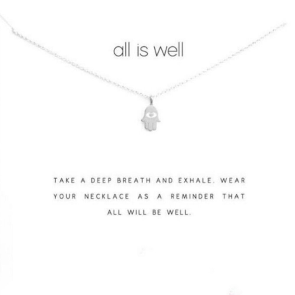 All is Well Charm Necklace